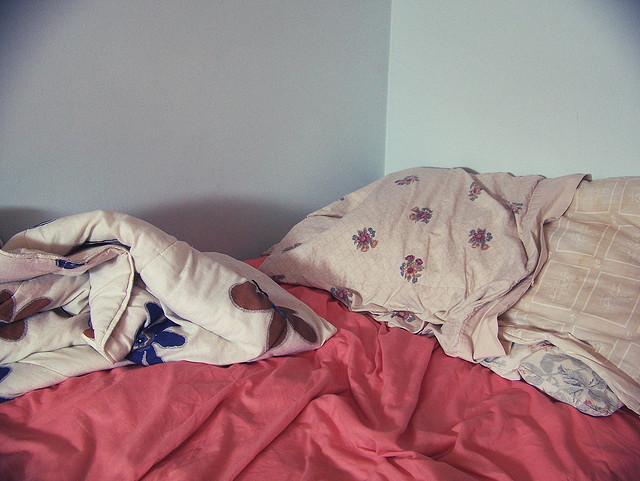 Grotty bed sheets (image source)
