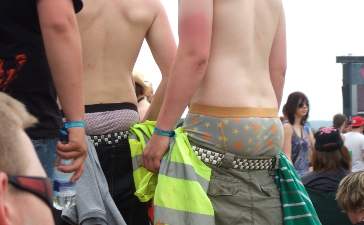 Underwear is outerwear everywhere in the noughties!
