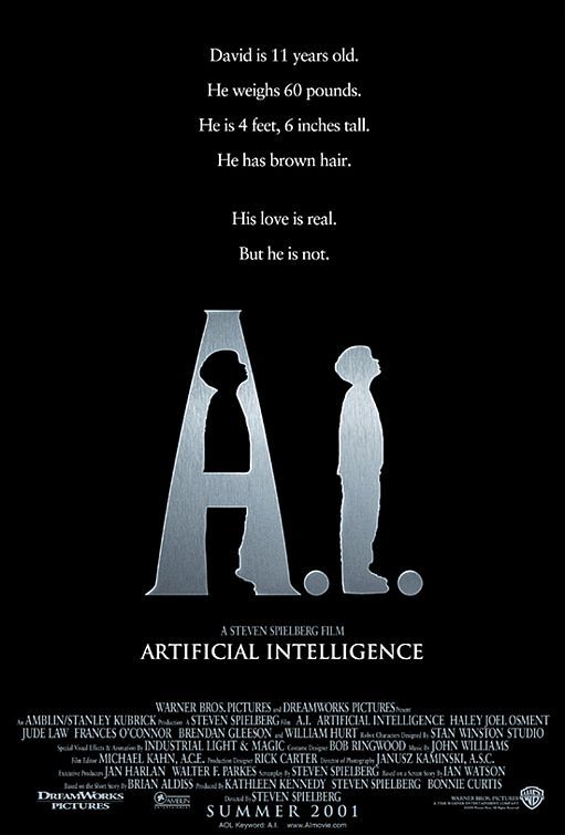 Movie poster A.I. Artificial Intelligence