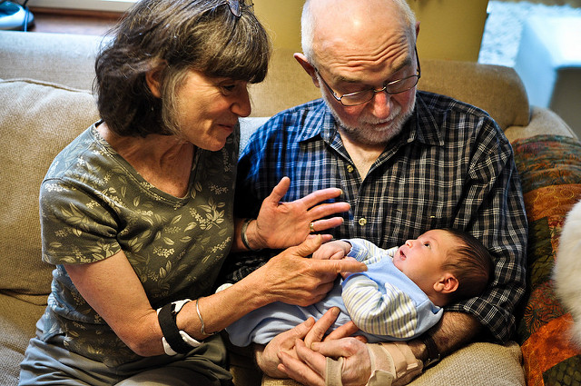 Grandparents with Grandchild